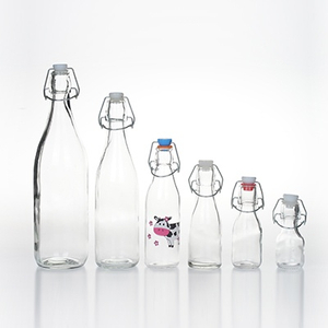Large Glass Milk Bottles