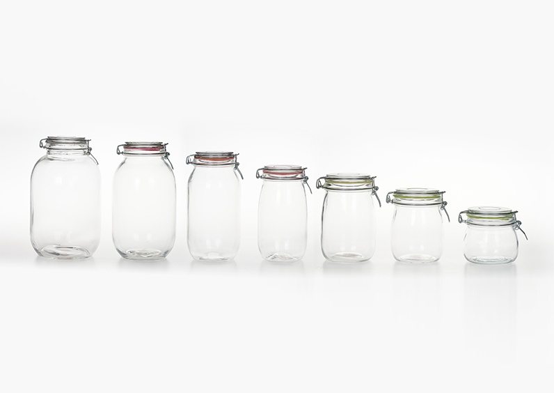 Glass Storage Jar With Sealed Lid(1)