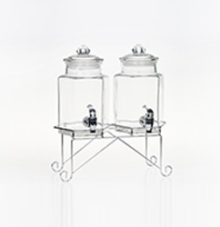 Hexagonal glass beverage dispenser-Product Style