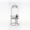 Octagonal Glass Beverage Dispenser