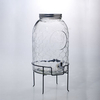 Glass Beverage Dispenser With Stand