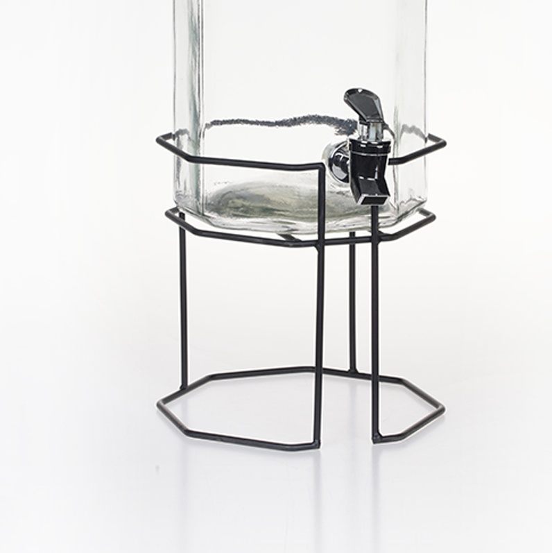 Octagonal glass beverage dispenser- Product Specification1
