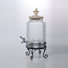 Octagonal Glass Beverage Dispenser