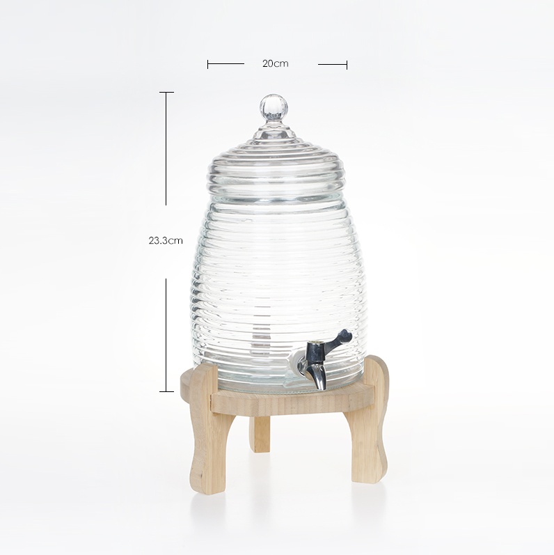 Horizontal glass beverage dispenser- Product Specification