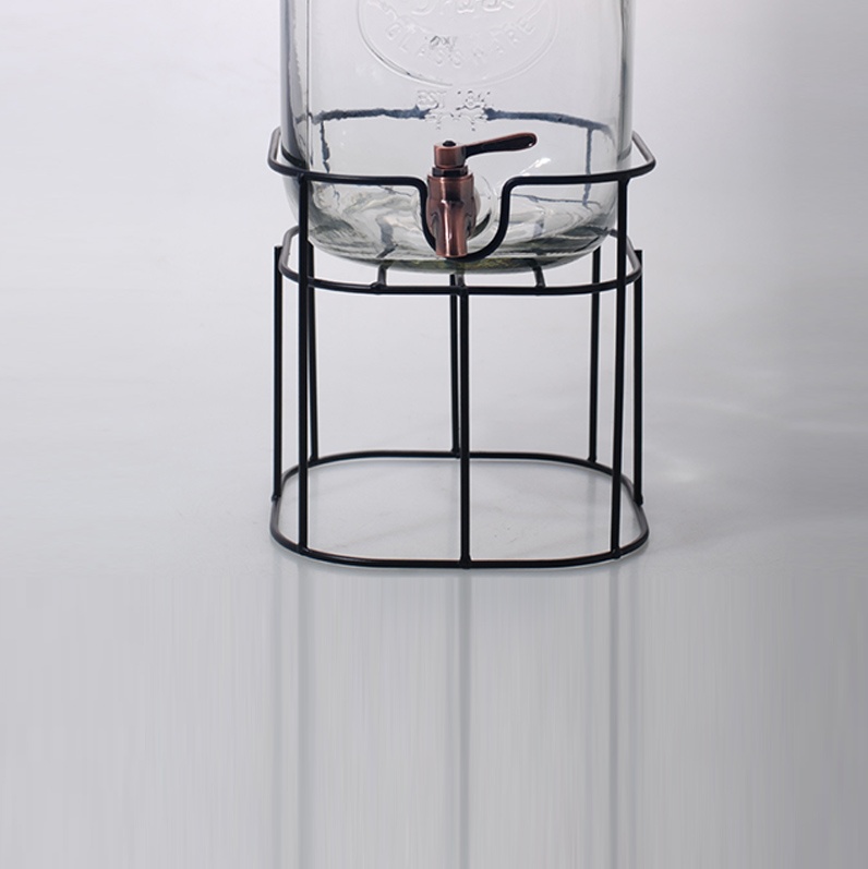 Round square glass beverage dispenser- Product Specification1