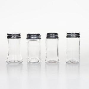 Clear Glass Spice Bottle With Lid
