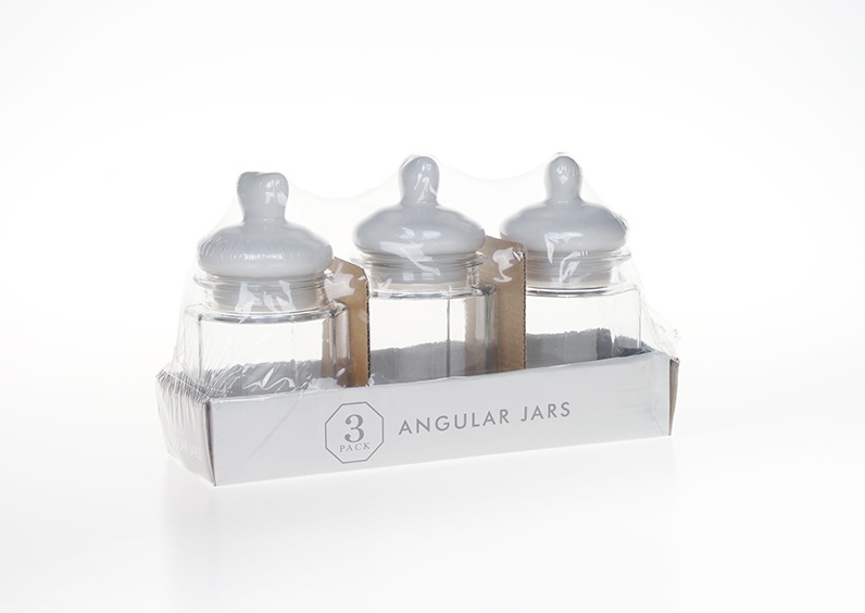 Glass Storage Jar With Lid (7)