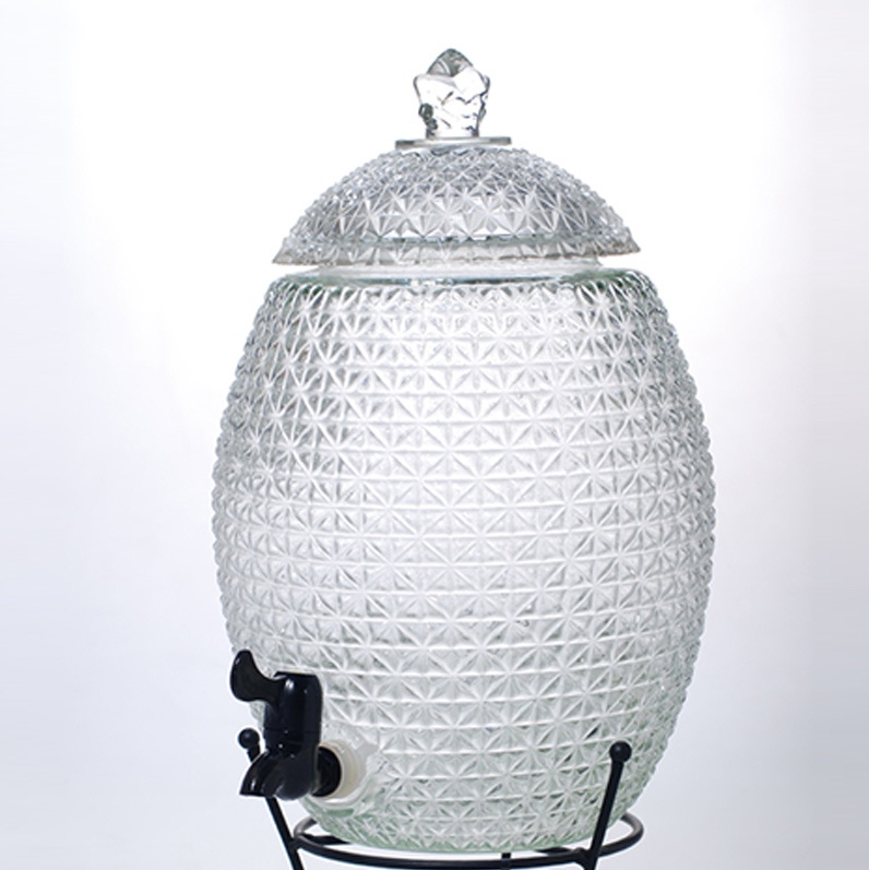 Pineapple glass beverage dispenser-Product Specification2
