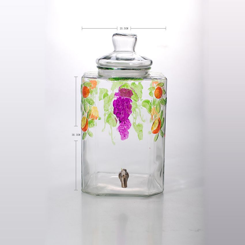 Glass Beverage Dispenser With Stainless Steel Spigot-3_1