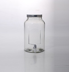 Cylindrical glass beverage dispenser- Product Style1