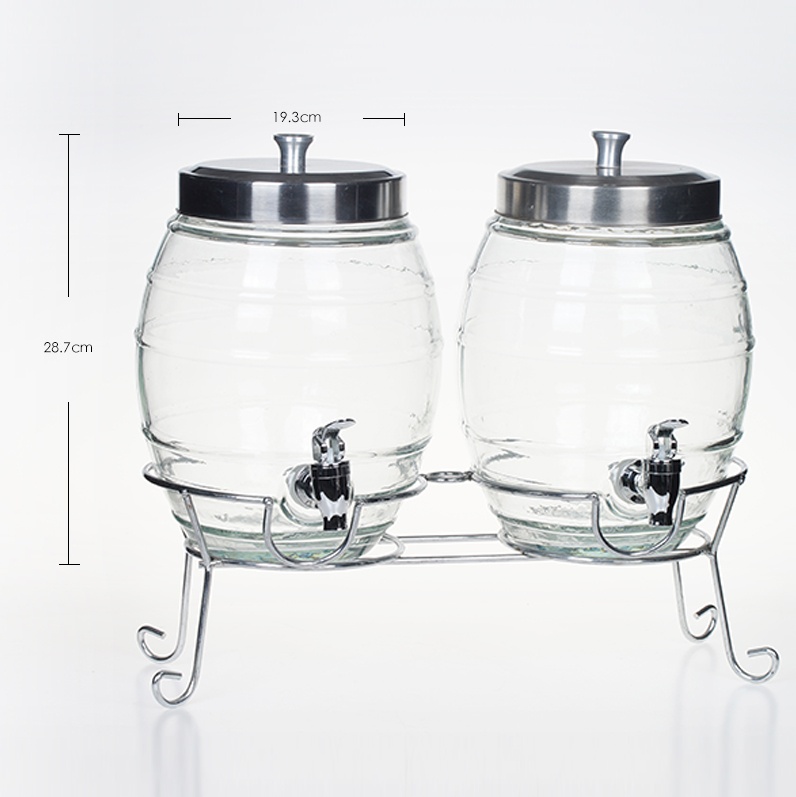Spherical bottle glass beverage dispenser- Product Specification