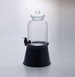 HD42 round glass beverage dispenser- Product Style3