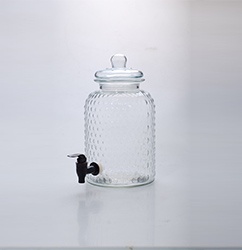 HD42 round glass beverage dispenser- Product Style1