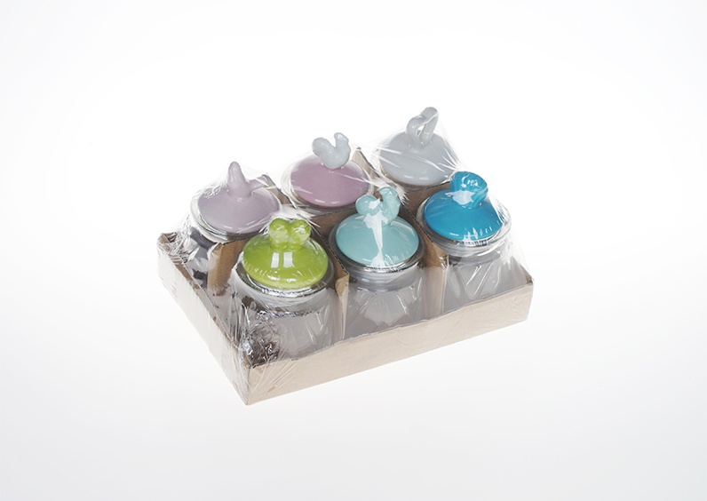 Glass Storage Jar With Lid (8)