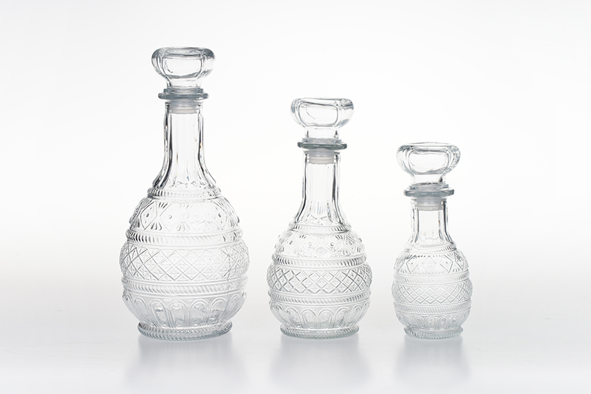 8509 1L Transparent Glass Decanter