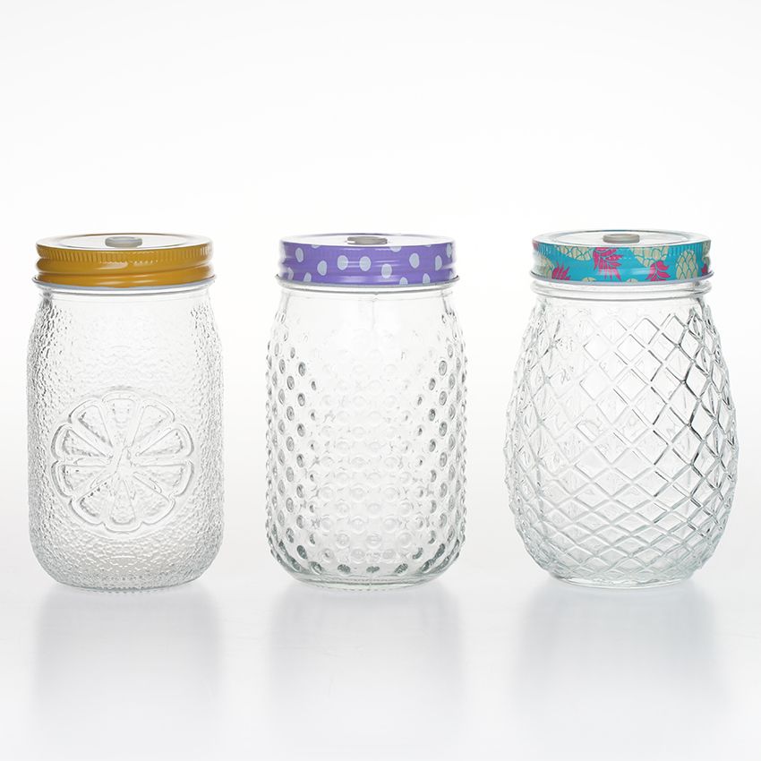 Glass Mason Jar EMJ100-4