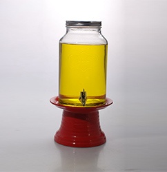 Cylindrical glass beverage dispenser- Product Style5