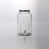 Cylindrical Glass Beverage Dispenser