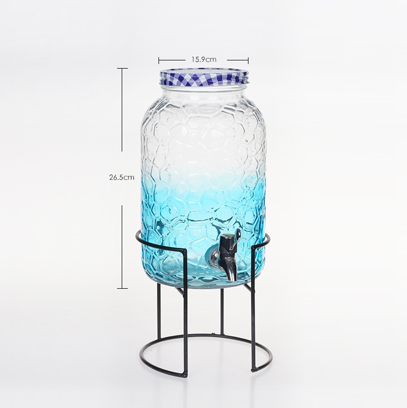 Round mouth glass beverage dispenser Product Specification