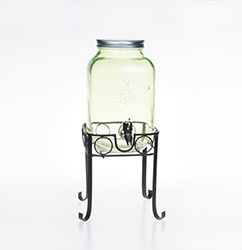 Square glass beverage dispenser-Product Style5