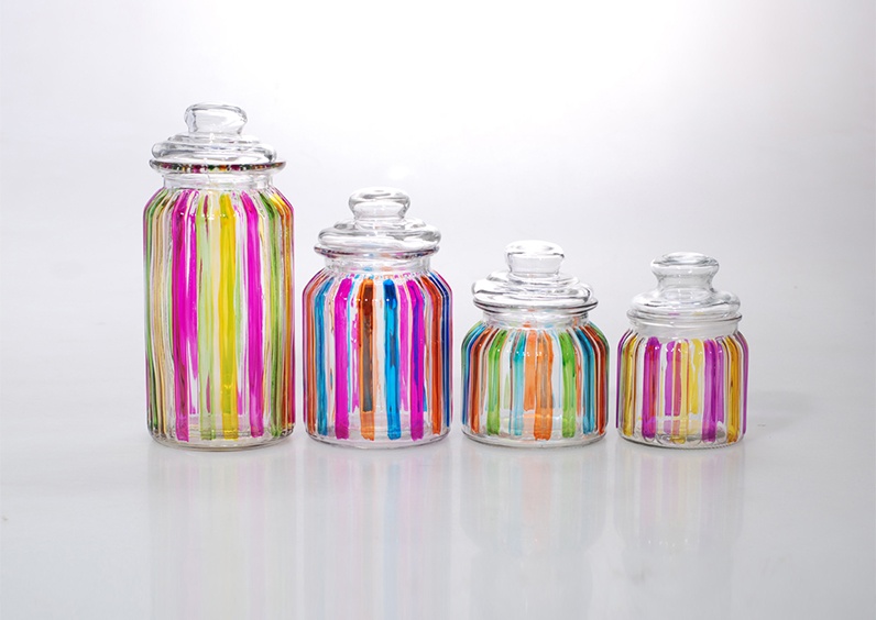 Glass Storage Jars With Airtight Lids (4)