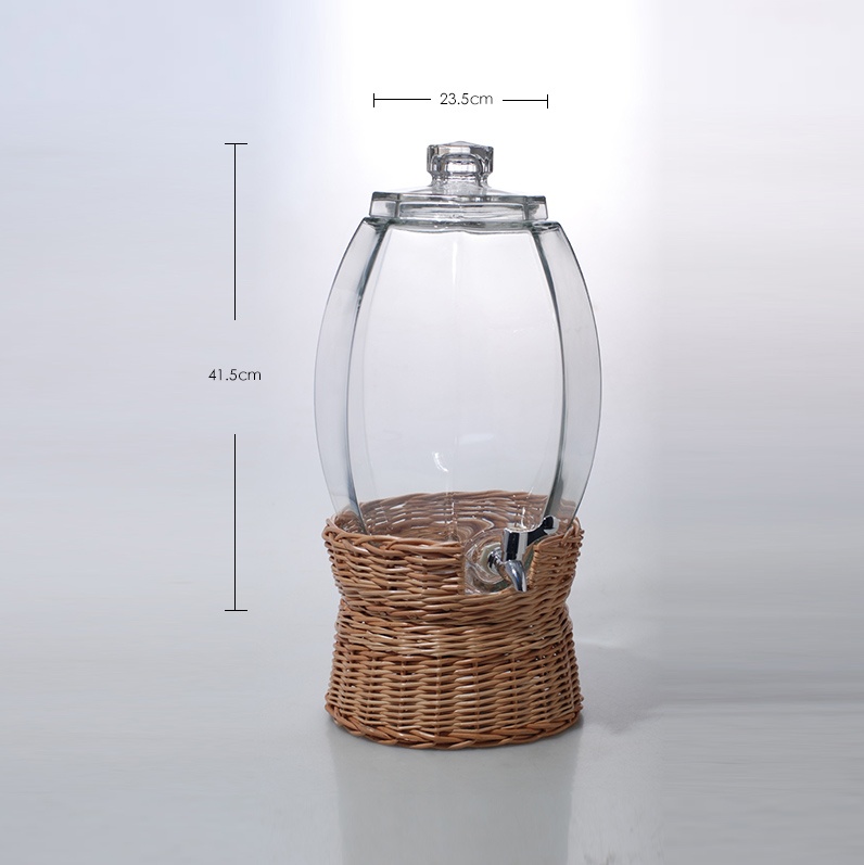Star anise glass beverage dispenser- Product Specification