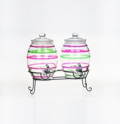 Spherical bottle glass beverage dispenser- Product Style1