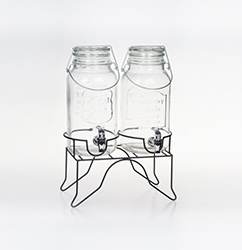 Bayonet glass beverage dispenser Product Style